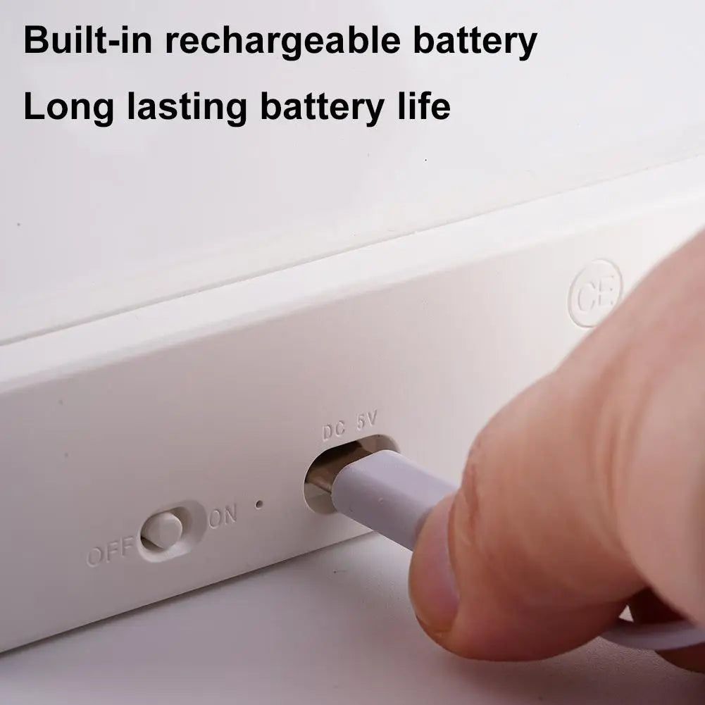 LED Reading Light At Night Bed Flat Book Lights Lovers Illuminator Qme