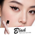 Rotate Eyeliner Stamp Integrated Black Brown Dual-Tip DIY Eyeliner Wing Stencil Waterproof Smudge-Proof Longwear Liquid Pen Qme 01 Black