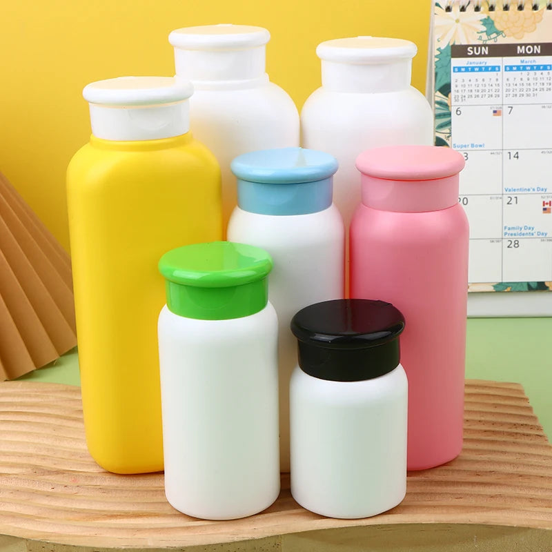 30 50 100 150 200 250 Refillable Talcum Powder Bottle Plastic Qme