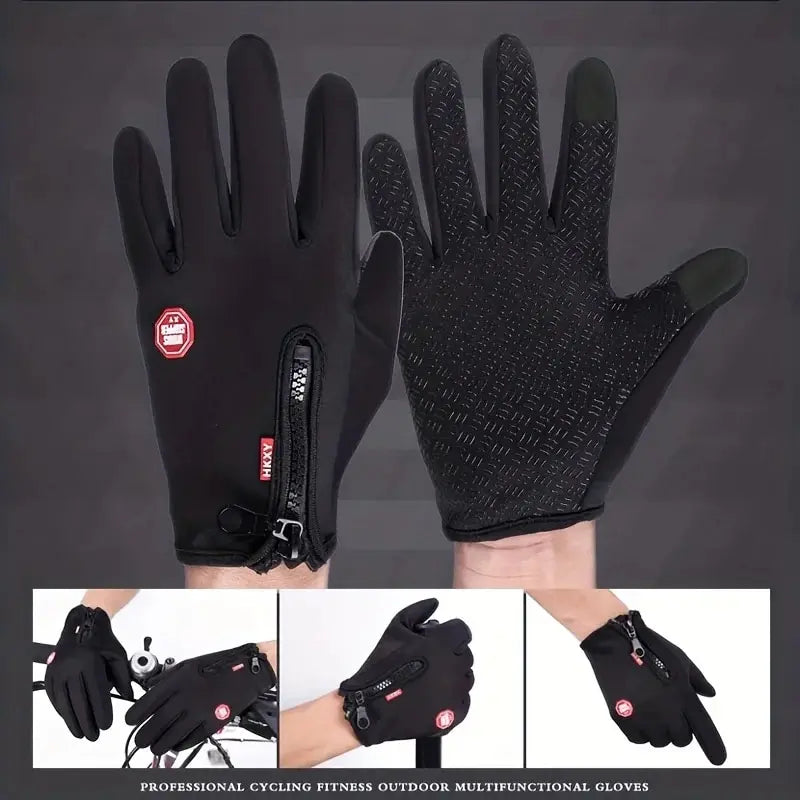 Winter Men's Women's Warm Gloves Waterproof Skin Friendly Touch Qme