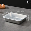 Stainless Steel Tiramisu Mold Cake Tray Shaping Container Lid Qme extra large