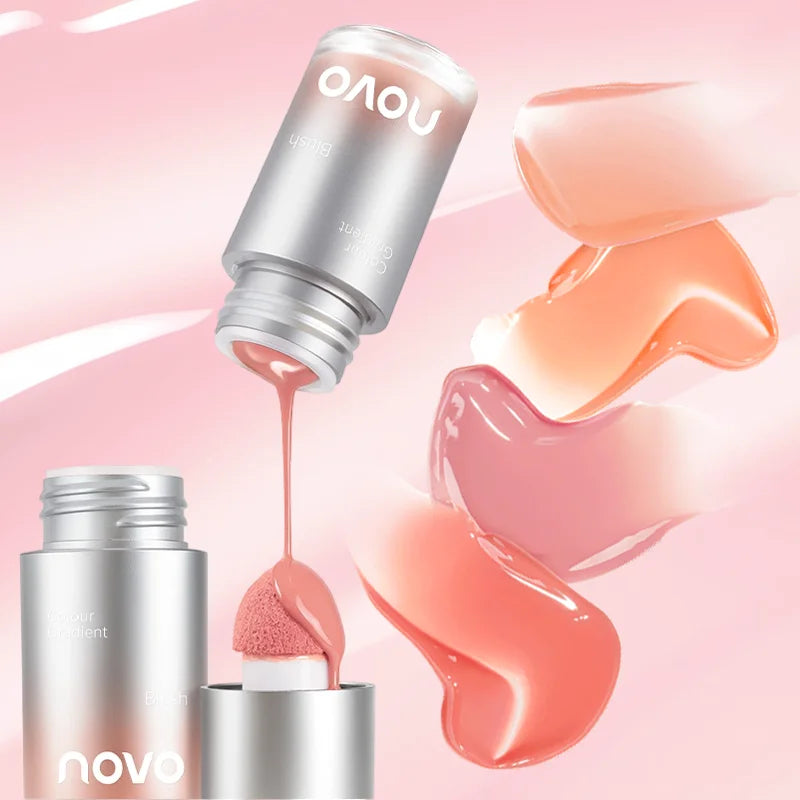 4-Color Liquid Velvet Blush Water-resistant Stain-resistant Qme