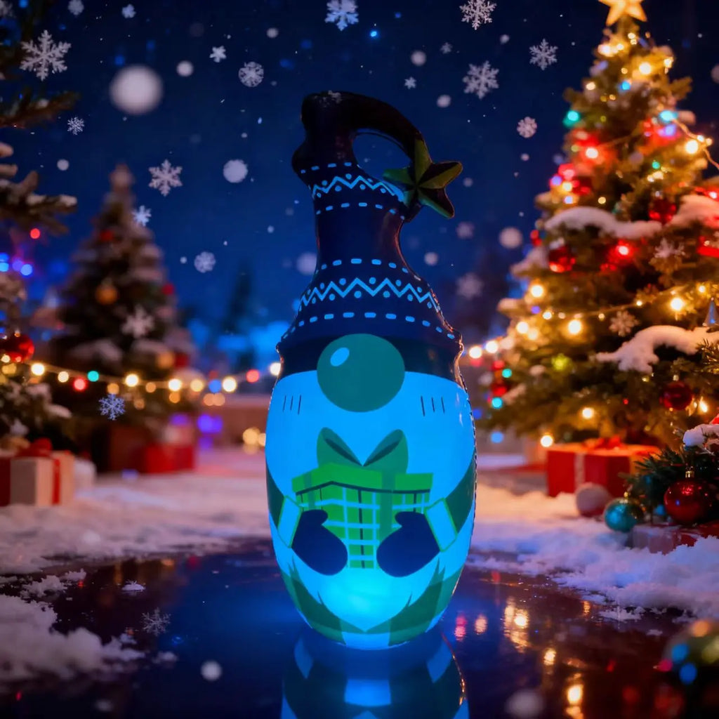 Inflatable Christmas Kit Glowing Yard Ornaments Holiday Decorations Christmas Ball Snowman Topple Gift Box Santa Claus Qme
