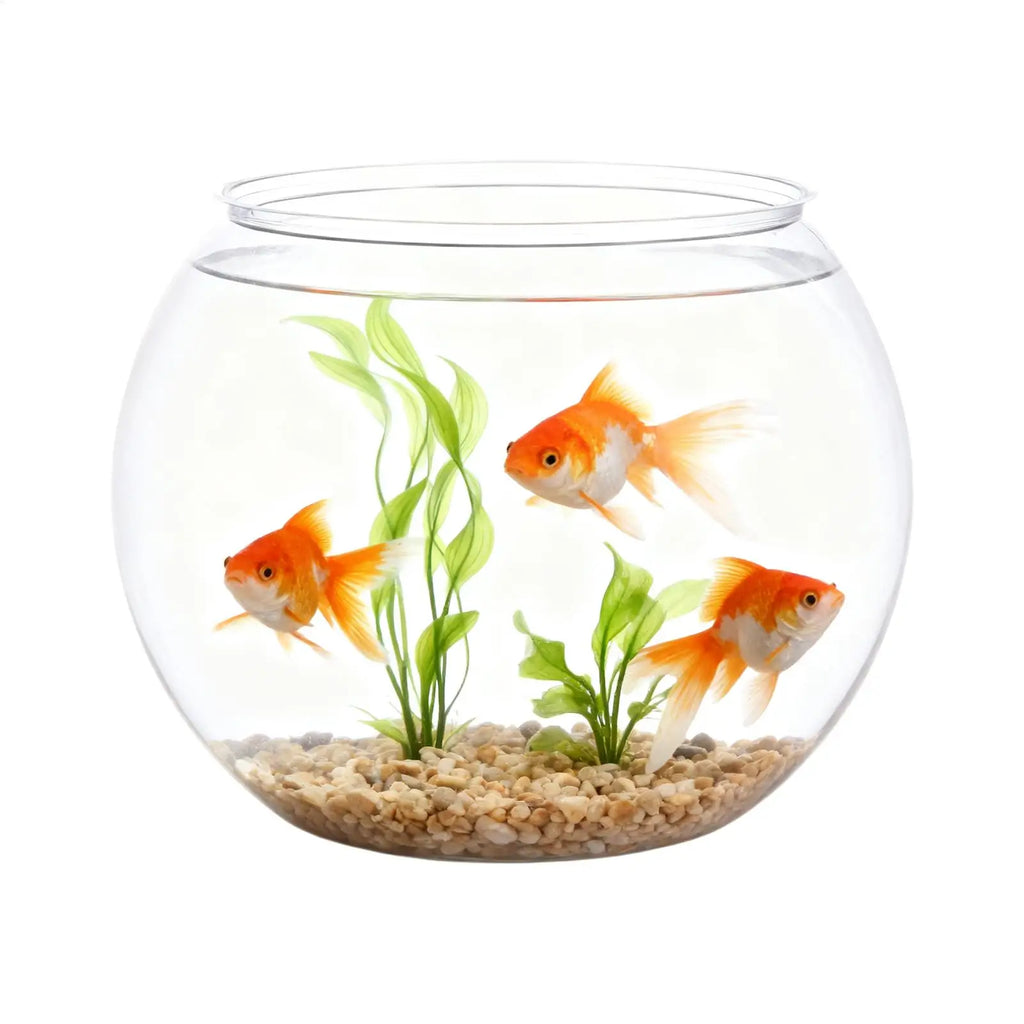 Mini Fish Bowl Clear Shatter-Resistant Aquarium Accessories Aquarium Fish Bowl for Party Decorations Home Event Indoor Desk Qme