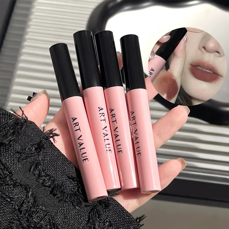 Art Value Black Pink Love Letter Lip Makeup Whitening Long-lasting Qme