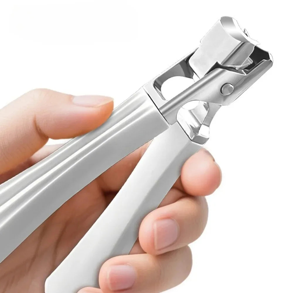 Professional Stainless Steel Nail Clippers Thick Hard Toenails Wide Qme