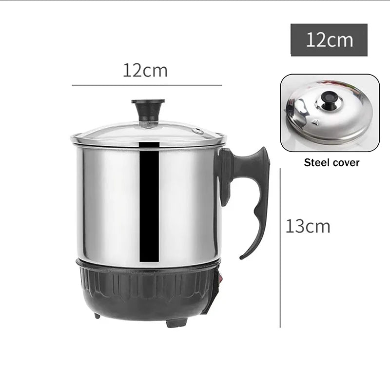 Home Kettle Electric Cooker Mini Anti-dry-boil Heating Cup 11 12 13 Qme 12cm steel cover