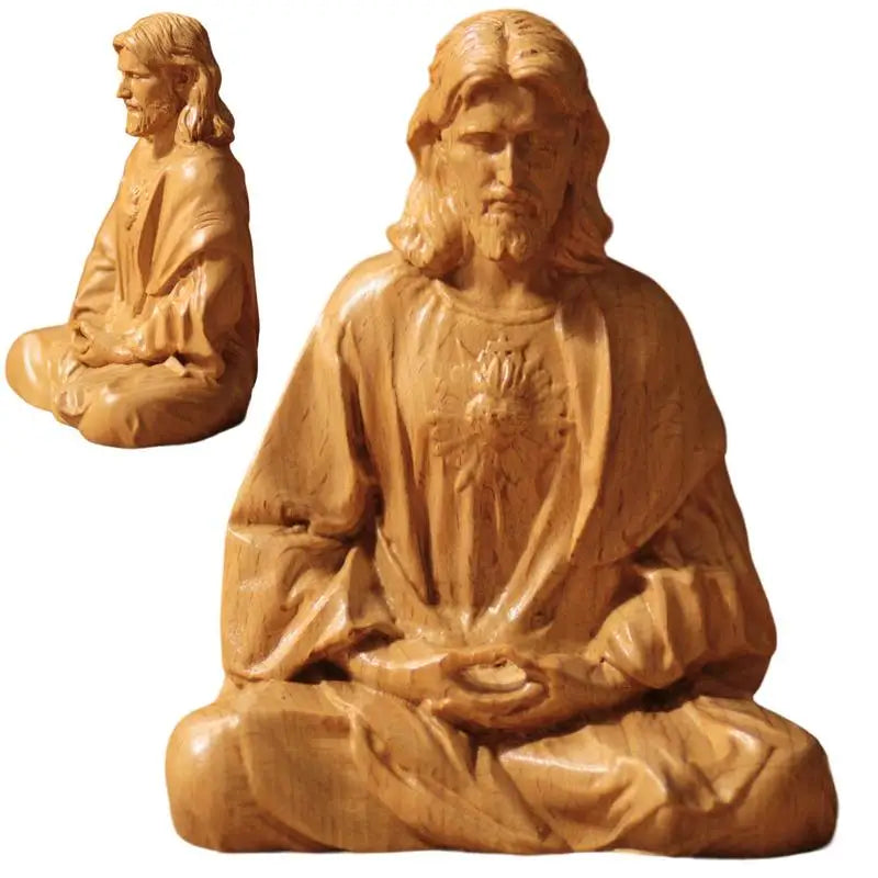Jesus Statue Religious Sacred Resin Crafts Catholic Figurines Christ Qme