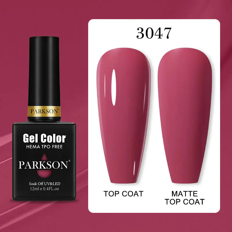 Parkson Colorful Nail Gel Polish Lacquer Soak Off UV LED Long Lasting
