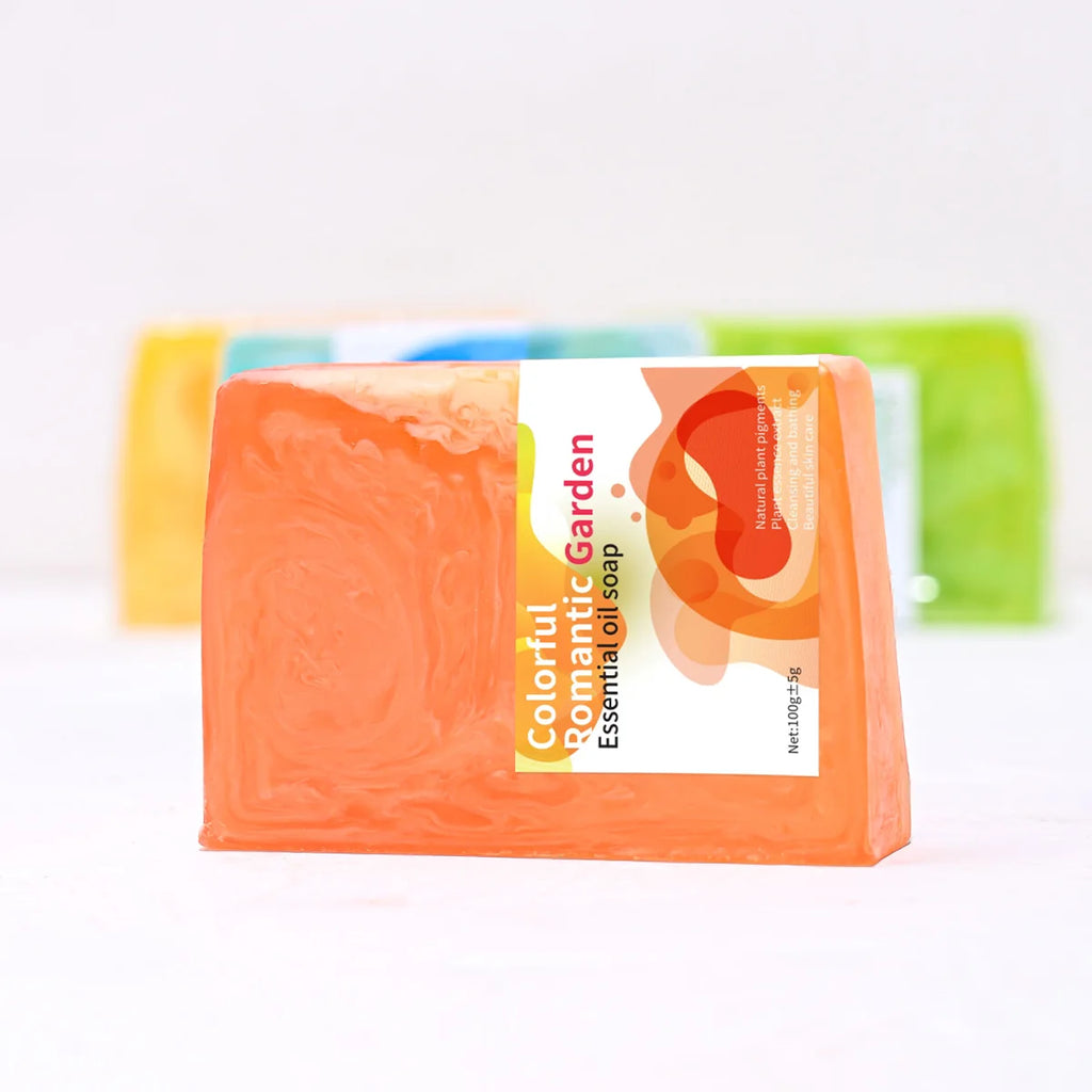 Romantic Garden Colorful Natural Organic Handmade Soap Facial Body Qme
