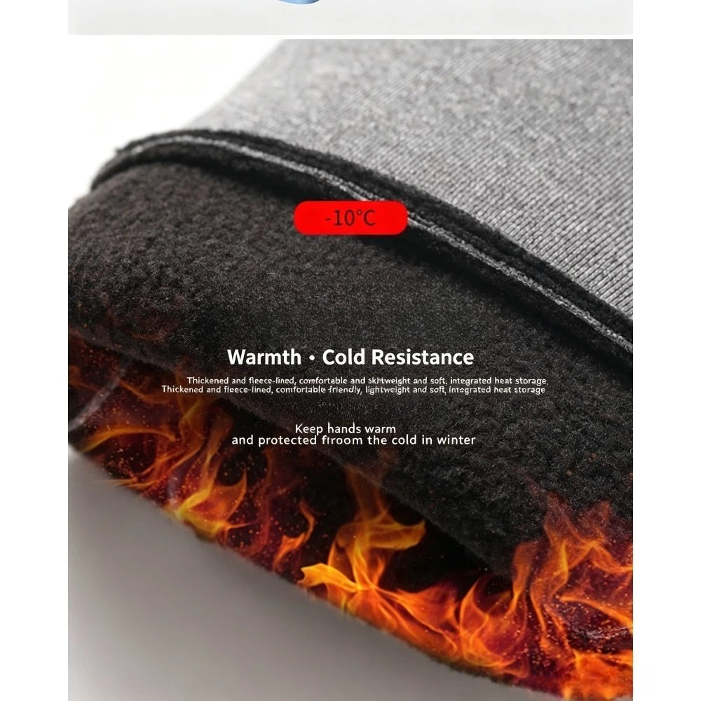 Winter Touchscreen Gloves For Men Women, Thermal Anti-slip Sports Gloves For Cycling, Running, Hiking Qme