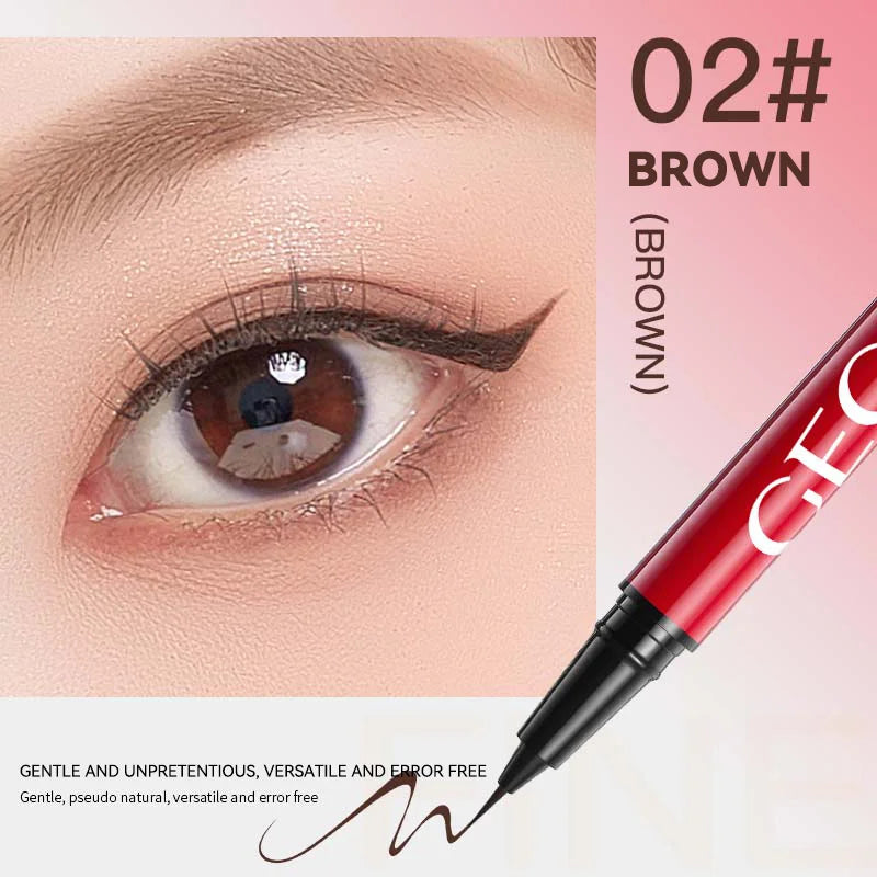 GECOMO Liquid Eyeliner 0.01mm Super Slim Waterproof Quick Dry Long Lasting Color No Smudging Eyeliner Pencil Qme 203033-02