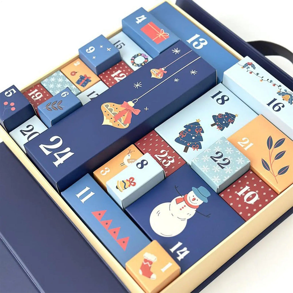Advent Box Boxes Fill 24 Days Empty Refillable Compartments Teen Qme