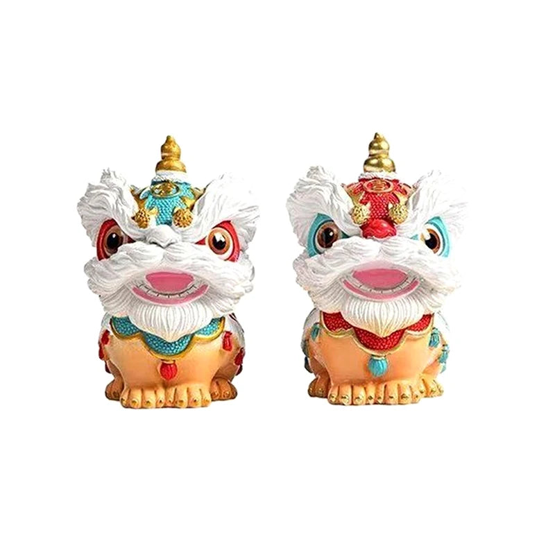 Lucky Doll Color-changing Tea Pet Lion Dance Auspicious Table Qme