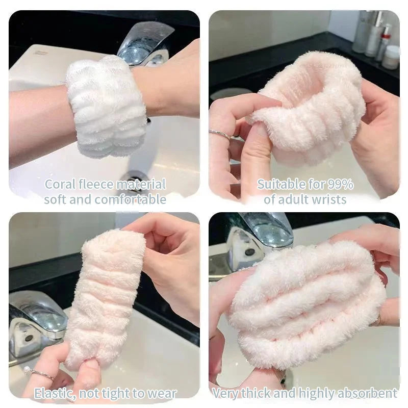 Wash Face Wristband Headband Skin Care Spa Water Absorption Qme