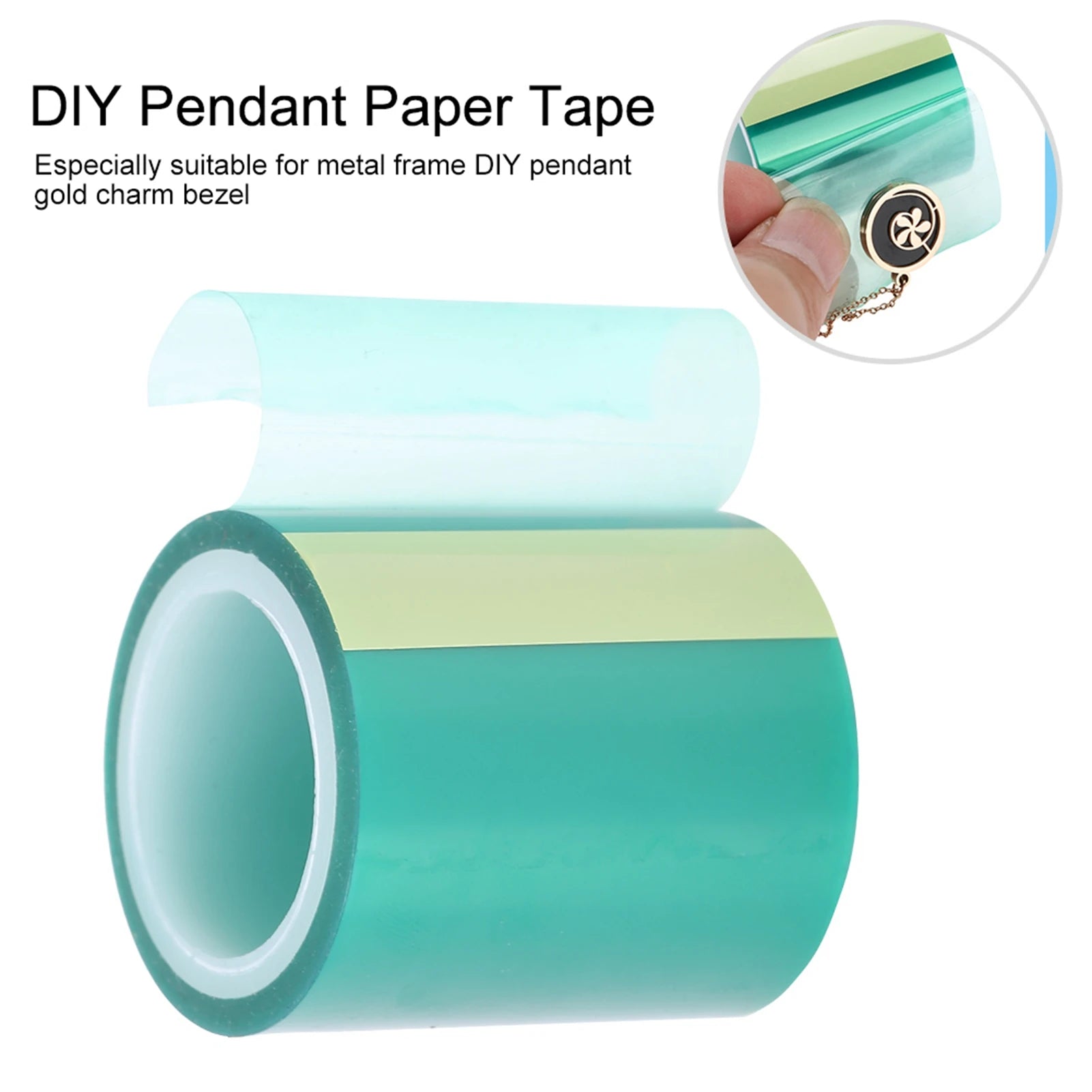 Tool Paper Tape Craft Paper Tape Tool Seamless Paper Tape DIY Pendant UV Resin Jewelry Metal Frame Tools Making Metal Craft Qme