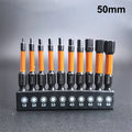 21/10PCS Star Impact Drill Bit Set S2 Steel Hex Head Shank Magnetic Screwdriver Driver Bits Holder Wrench Electric Drill Tools Qme A1