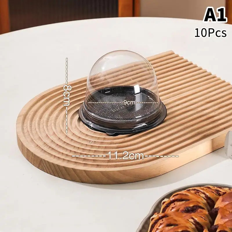 Round Shape Cheese Mousse Packing Boxes Food 4 6 8 Reusable Qme A1