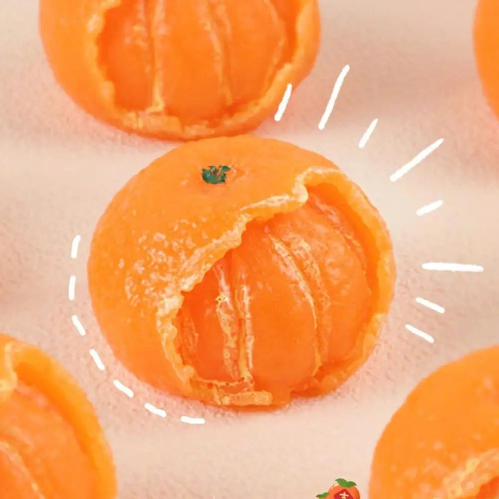 Orange Fruit Magic Tool Stress Relief Squishy Toy Squeeze Kids Adult Qme