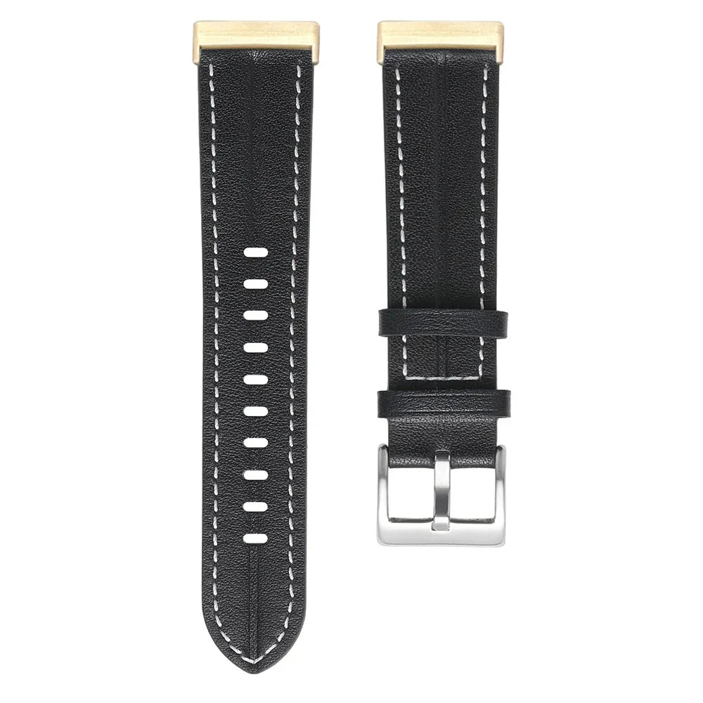 Genuine Leather Strap For Fitbit Versa 2 Lite Band Smart Watch Bracelet For Fitbit Versa 3 4 Sense 2 Correa Watchband Pin Buckle Qme