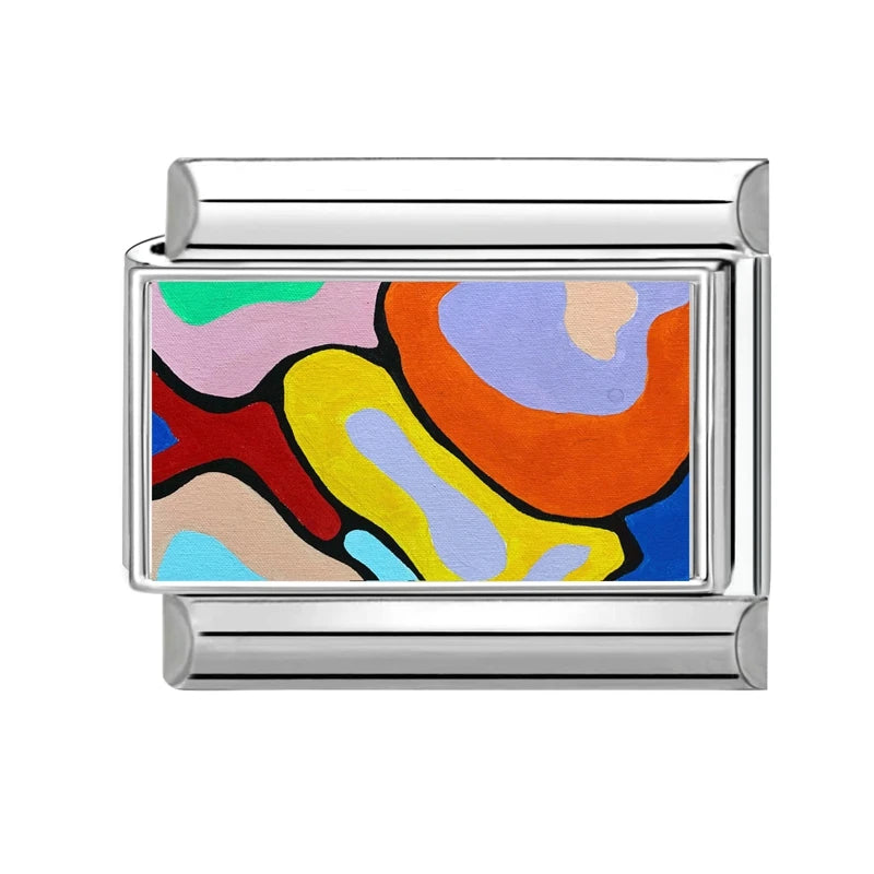 2026 Women's Ukiyoe Seawaves Mount Fuji Italian Charms Links Beads
