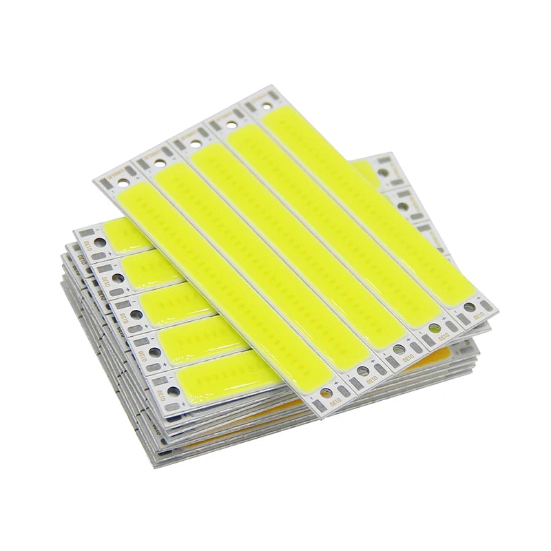 3V 3 7V DC LED COB Strip 3W Warm Cold White Blue Red Light Source DIY Qme