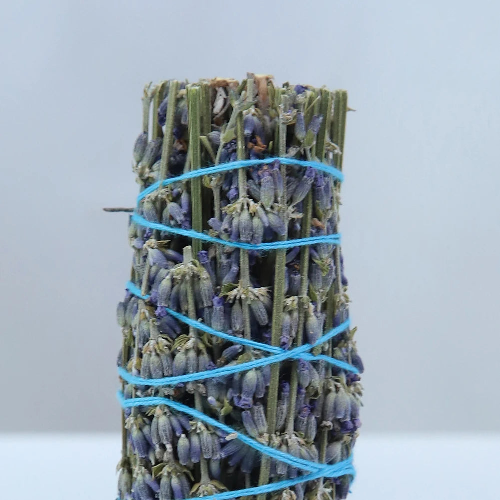 Lavender Smudge Wands Organic Lavender Fragrance Stick Natural White Sage Bundle for Meditation Relaxation Qme
