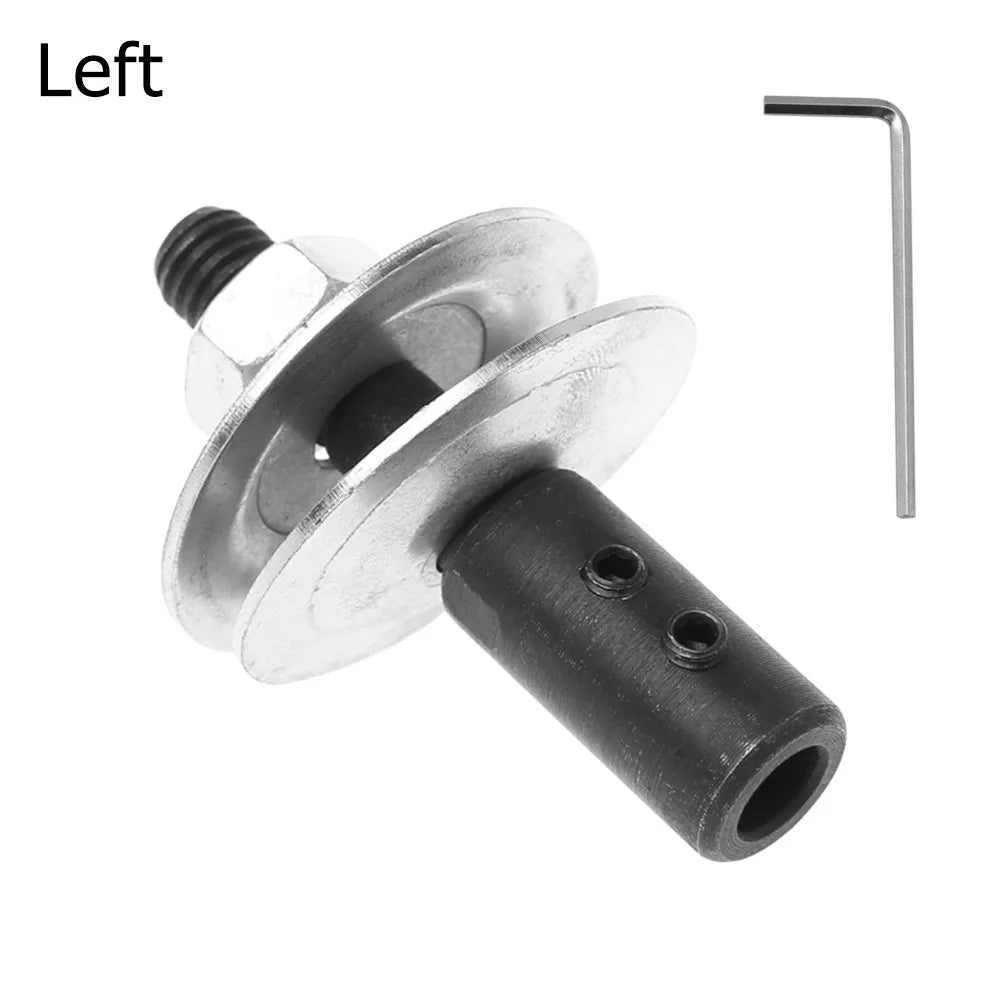 1 Set Spindle Adapter Left/ Right Replacement For Grinding Polishing Shaft Motor Bench Grinder Power Tool Parts Qme Left-8mm