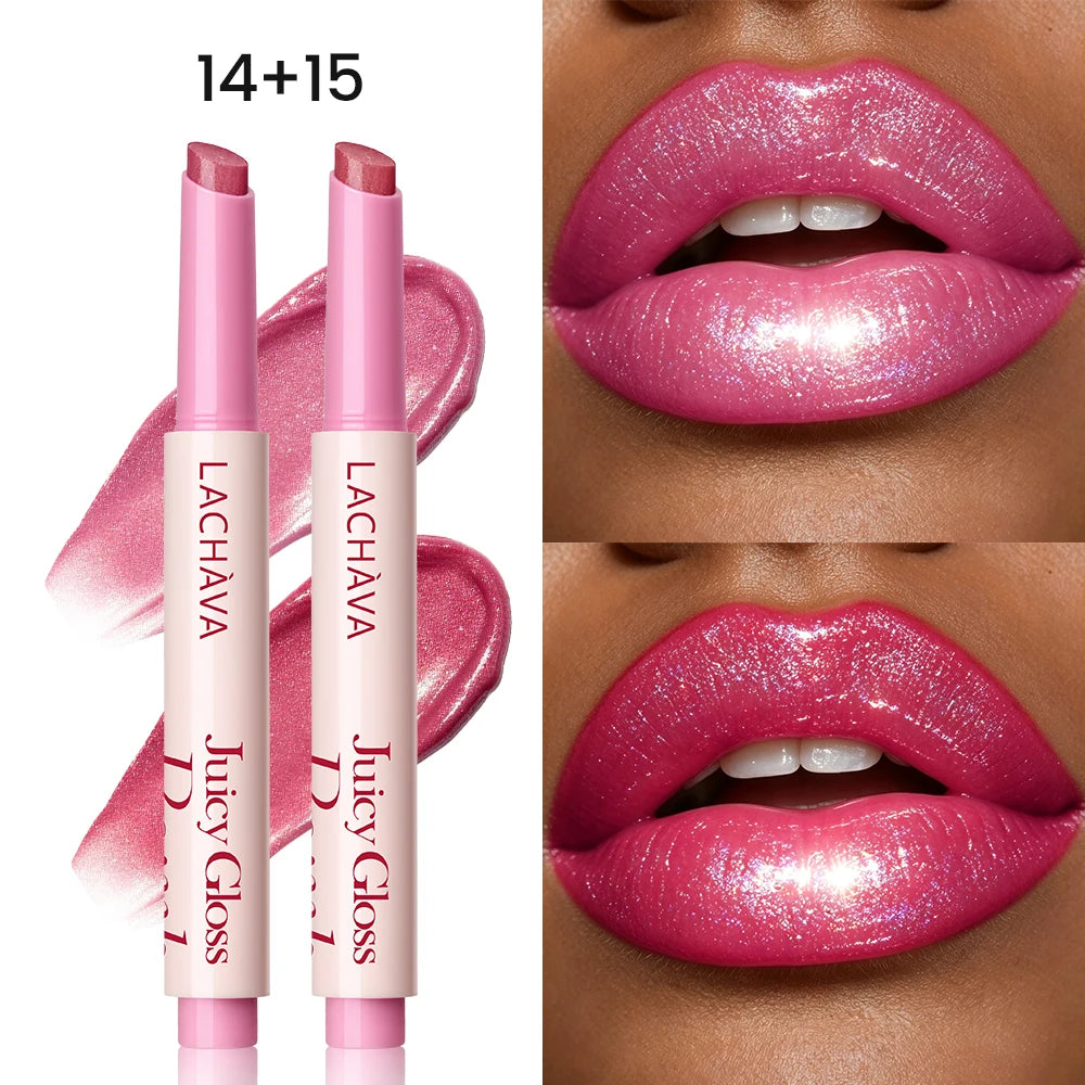 Shimmer Glitter Plumping Lip Gloss Long Lasting Hydrating Non-sticky Qme