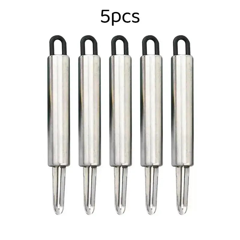1 2 3 5 Stainless Steel Fruit Corer Food Grade Material Home Kitchen Qme 5pcs