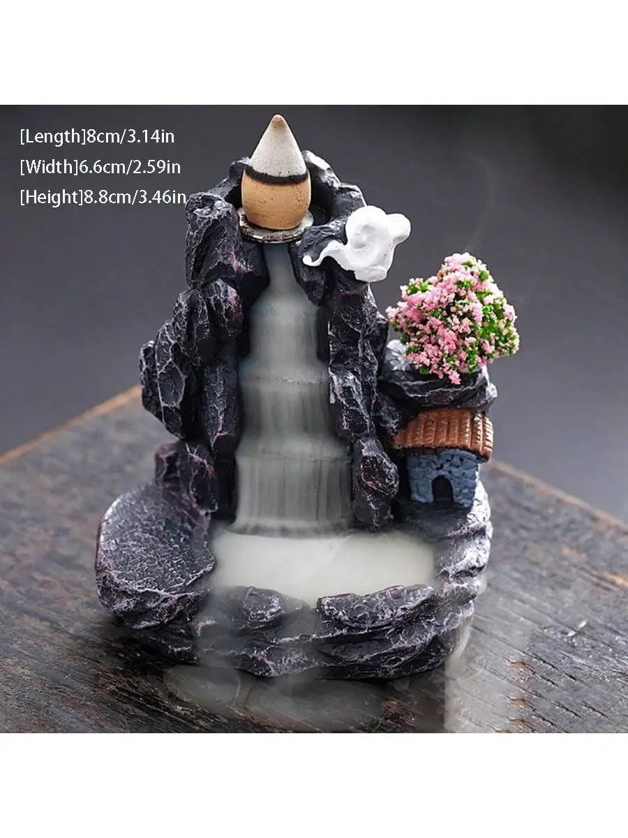 High-quality Resin Incense Burner Creative Viewing Smoke Reflux Home Qme C