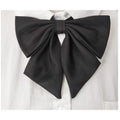 Students Solid Bowtie Thick Bow Tie Women Uniform Collar Butterfly Qme color1