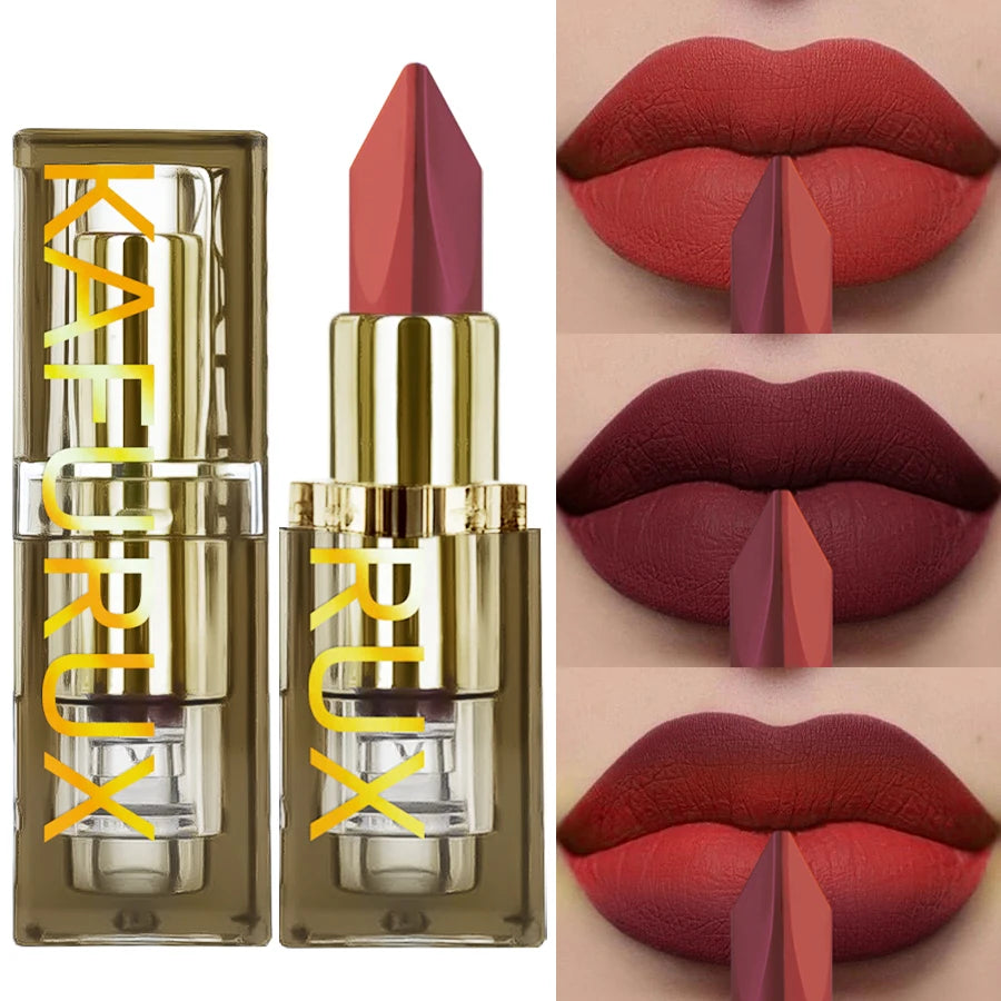 11 Two-tone Lipstick Purple Black Glitter Matte Lipsticks Makeup Easy Qme 104