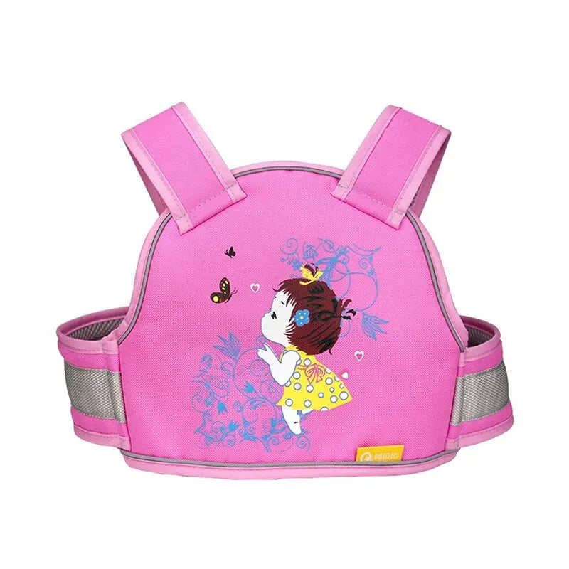 Children's Seat Belt Electric Car Cycling Strap Motorcycle Protection Straps Anti-fall Protection Belt Adjustable Bandage Qme Girl Pink