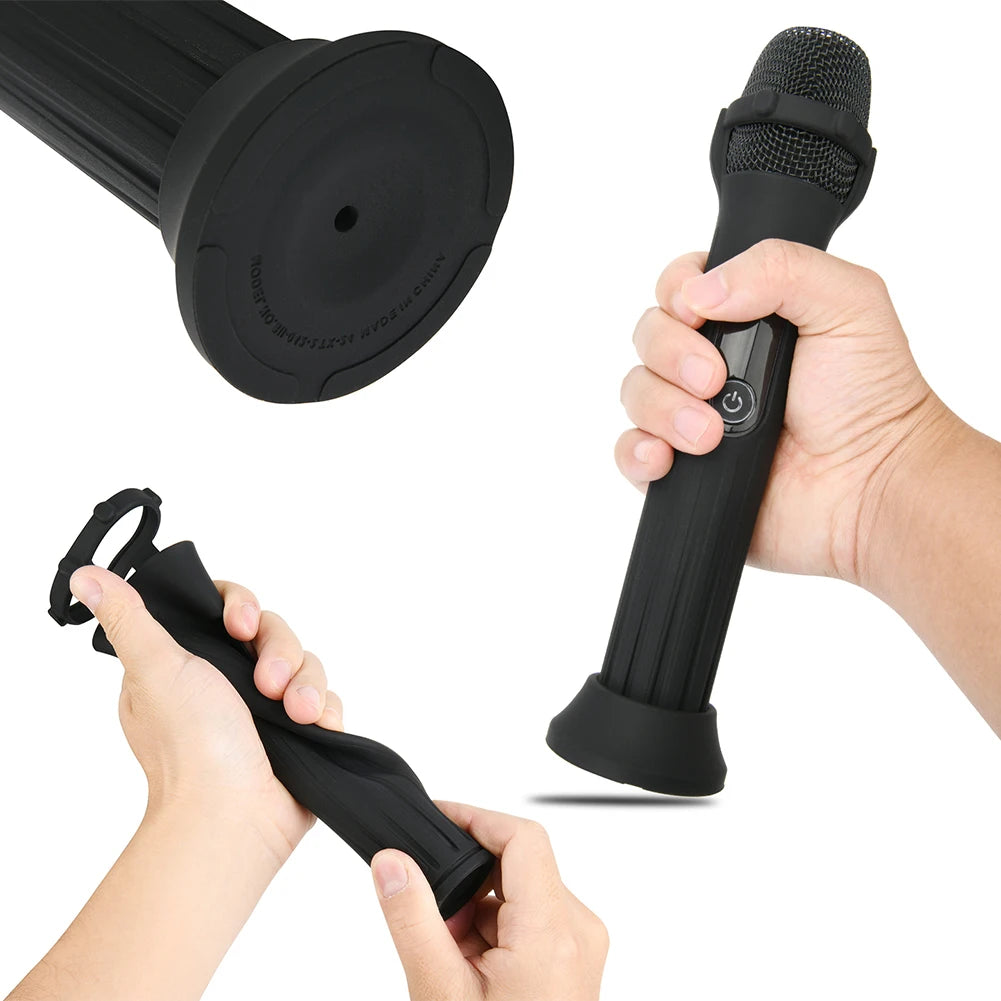 Silicone Case Microphone Case Anti-Rolling Protective Case Mic Covers for JBL Wireless Mic Qme