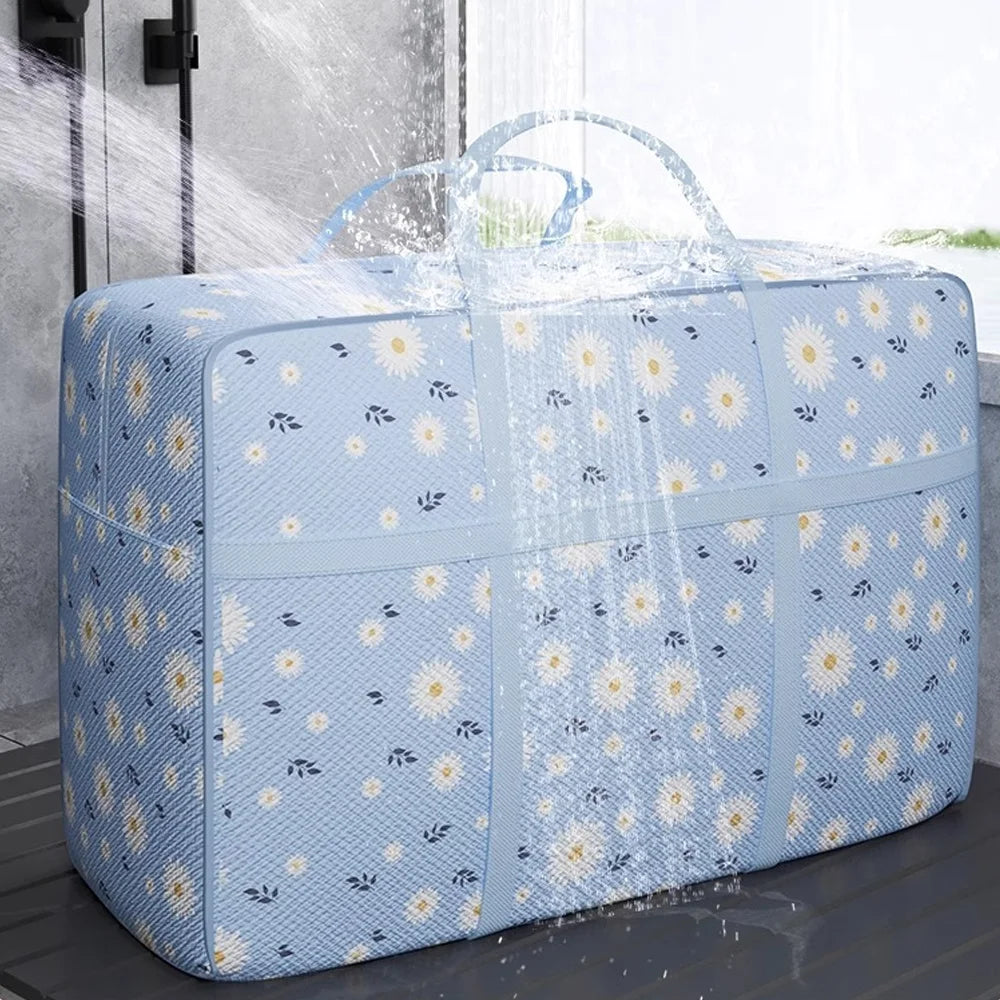 Large Capacity Quilt Storage Bag for Moving Moisture-Proof Clothes & Comforter Packing Sack Home Luggage Organizer Qme