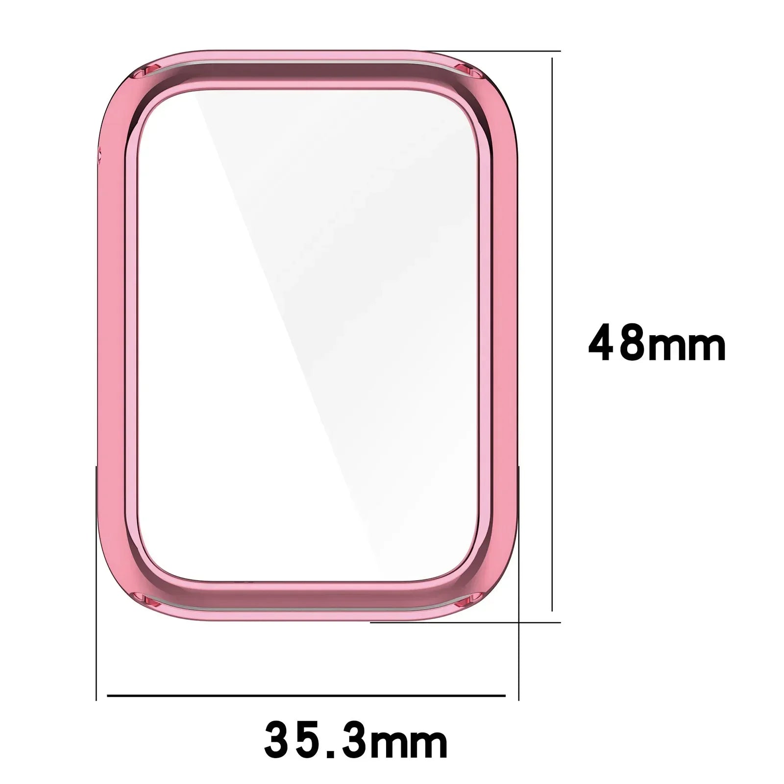 Plating TPU Case for Xiaomi Band 8 Pro 7 Pro Smart Band Full Cover Tempered Glass Screen Protector for Xiaomi Band 8 Pro Case Qme