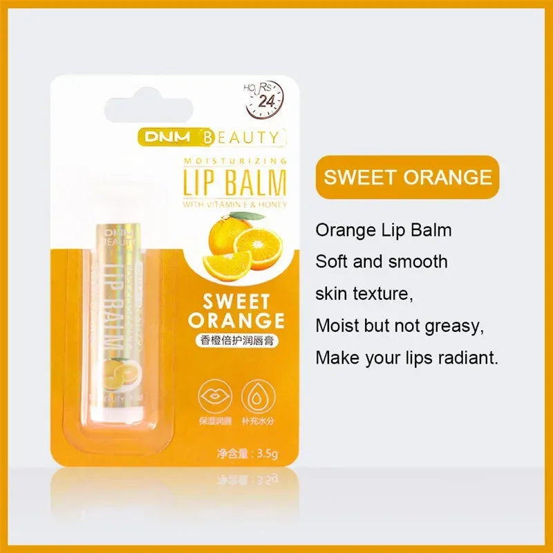 DNM 18 Colors Moisture Lip Balm Nourishes Lips Reduce Lip Lines Long-Lasting Natural Aloe Lipstick Anti Aging Lip Care Lipstick Qme 18