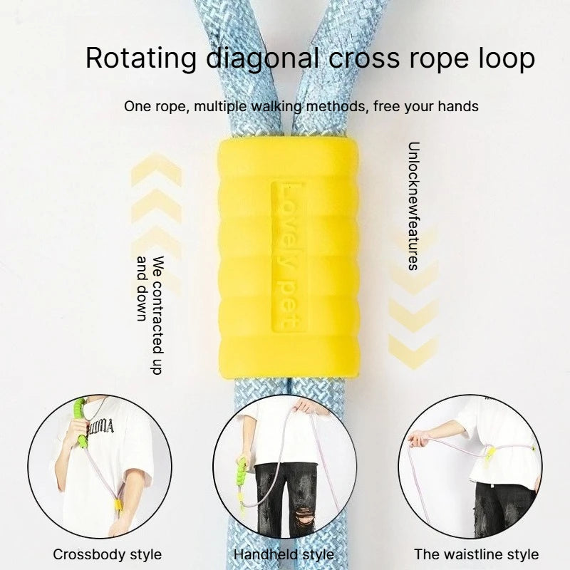 B Cross Body Wearable Dog Leash Cloud Foam Cotton Handle P Leash For Dog Walking Outdoors Qme