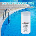 Pool Salt Test Strips Pool Saltwater Detection Paper Water Testing Supplies for Water Hot Tub Spa and Swimming Pool Qme Default Title