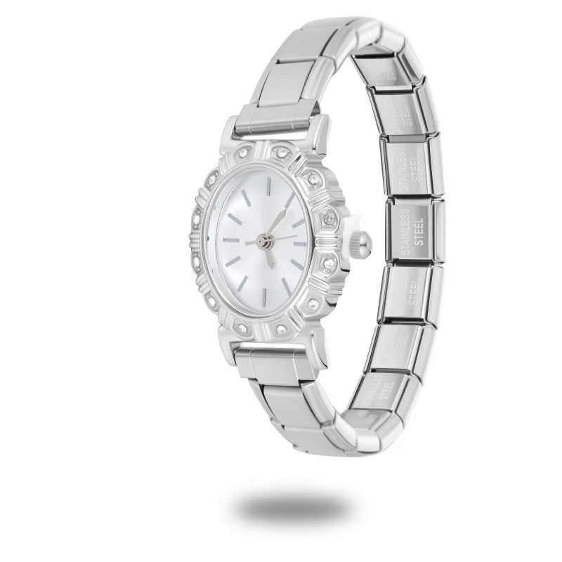 Wholesale Square Heart Watch Men Women's DIY Width Italian Elastic