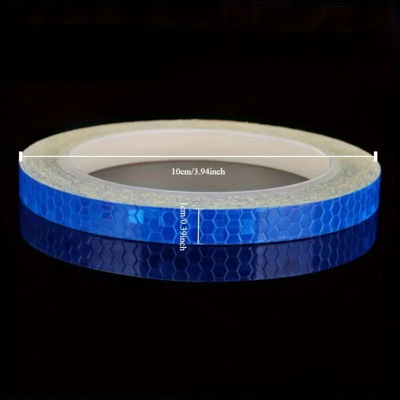 Nighttime traffic safety warning, reflective safety stickers, reflective tape signs, nighttime visibility warning tape Qme