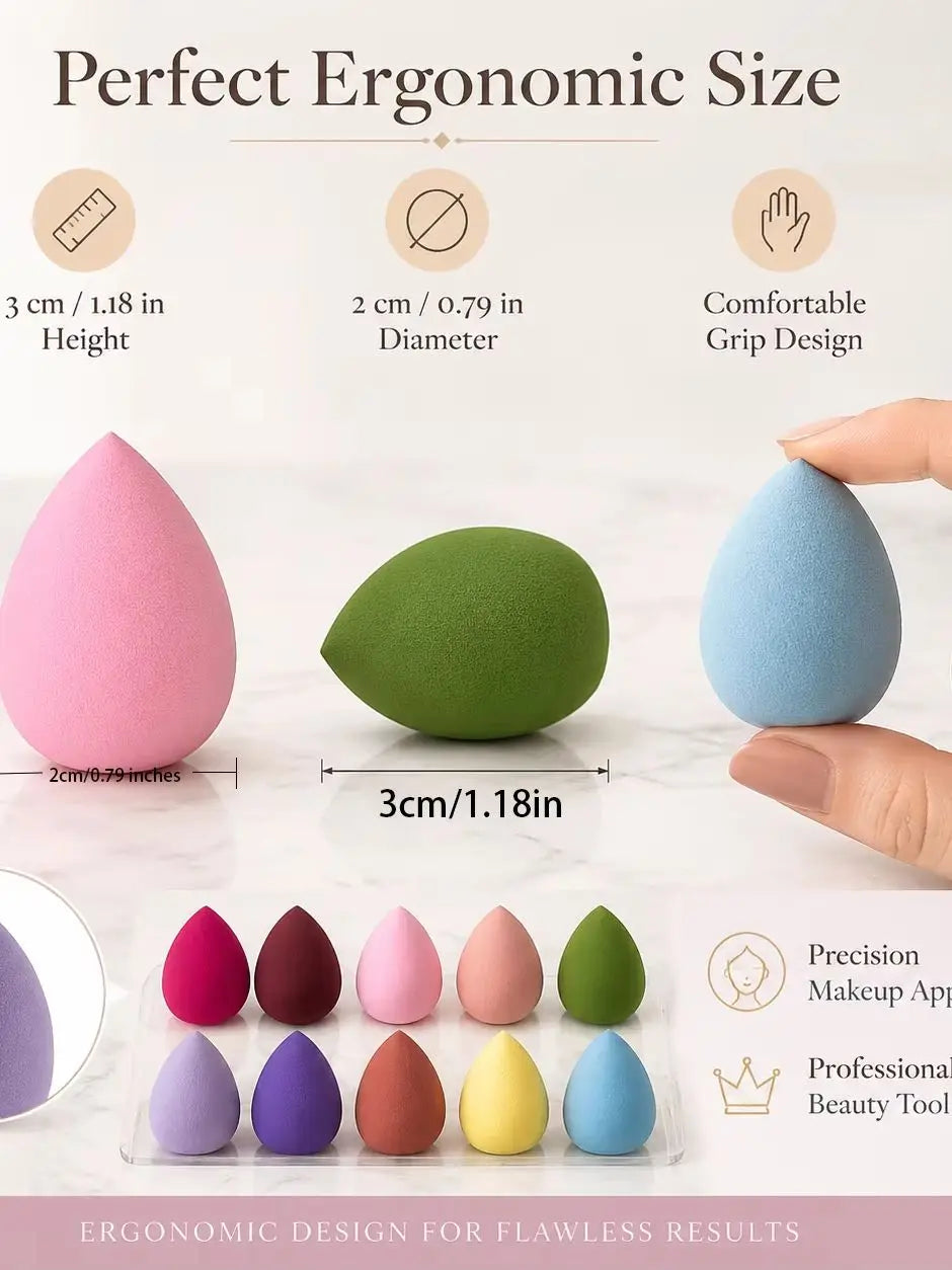 10 Random Mini Mixed Makeup Sponges Puffs DIY Tools Concealer Qme random 10 PCS