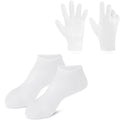 Moisturizing Socks Exfoliating Gel Heel Preventing Dryness Cracked Qme white 1 set