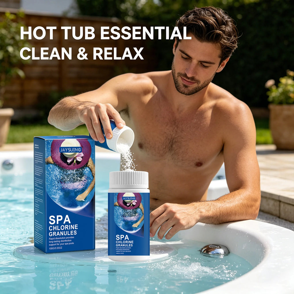 Spa Chlorine Granules Reducing Bacterial & Algae Growth Improving Water Quality Optimize Ph Fast Dissolving Pools Water Purifier Qme