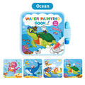 Reusable Water Drawing Doodle Book with Magic Pen, Kids Coloring Drawing Board, Early Educational Toy, Birthday Gift for Kids Qme Marine Animals