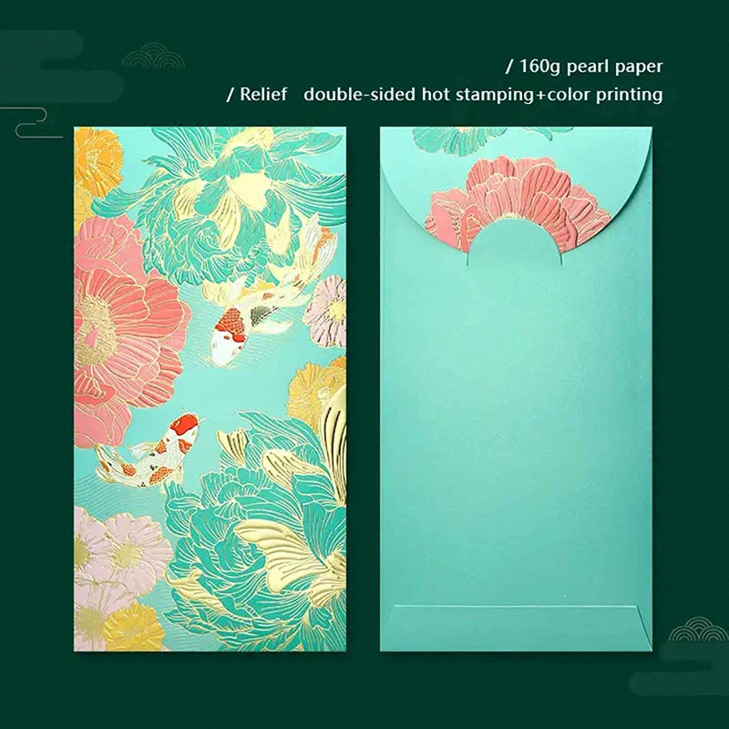 Universal Creative Koi High-end Envelope Wallet Red Spring Festival Qme