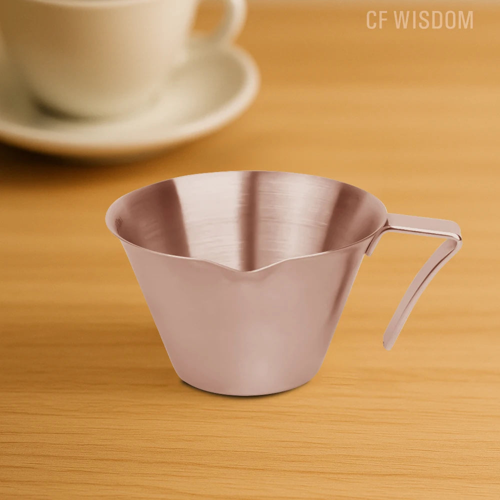 CFWISDOM Espresso Cup Stainless Steel Accessories Metal Measuring Qme