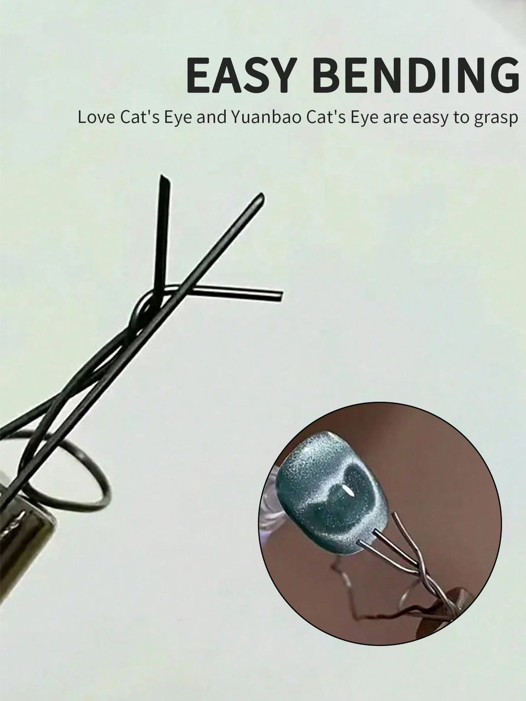 Cat Eye Gel Nail Art Magnet Tool Cylindrical Strong Magnetic Pen DIY Qme