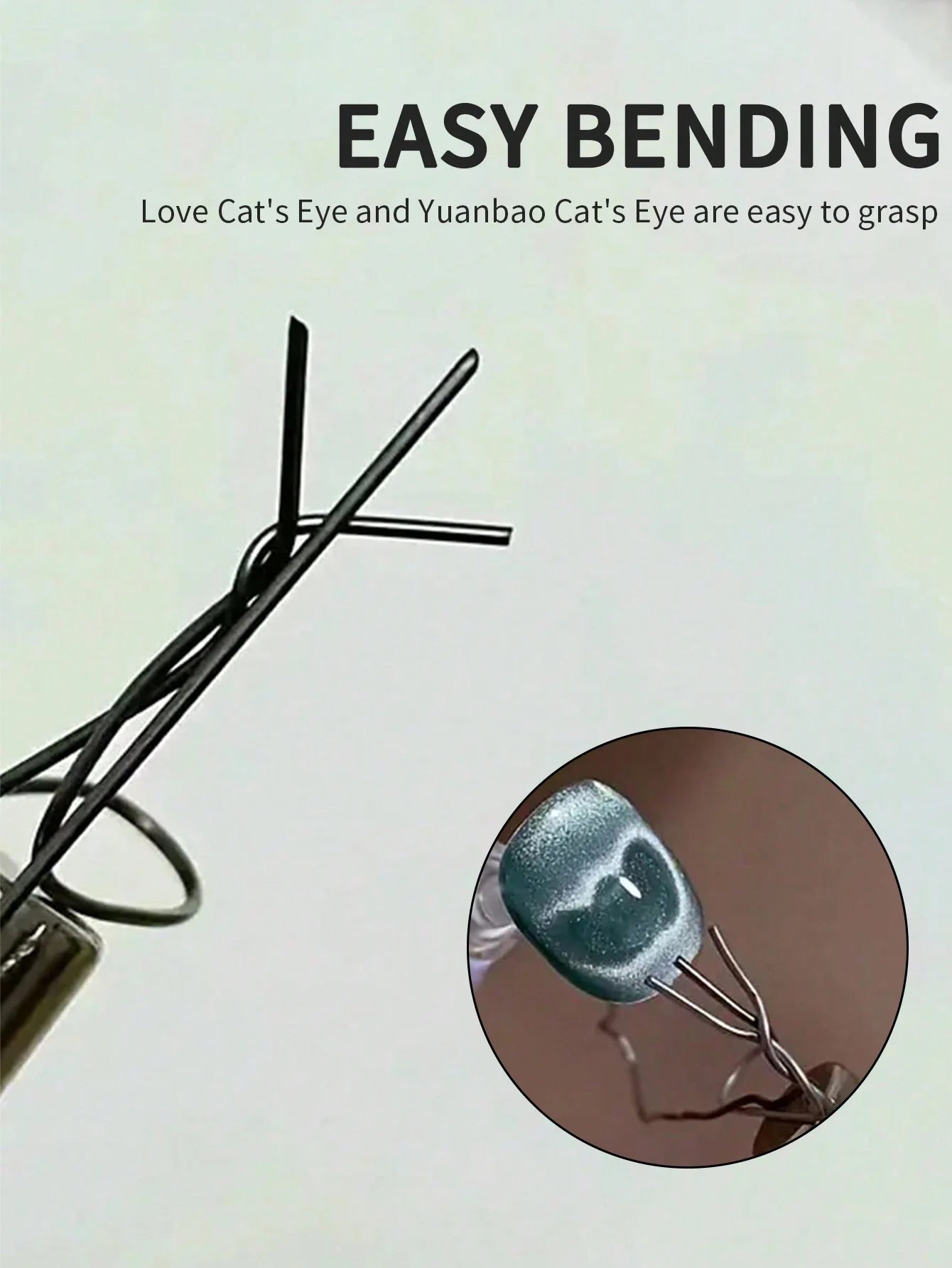 Cat Eye Gel Nail Art Magnet Tool Cylindrical Strong Magnetic Pen DIY Qme